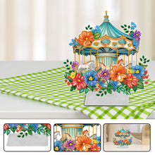 Load image into Gallery viewer, Acrylic Special Shape Carousel Diamond Painting Desktop Ornament for Table Decor