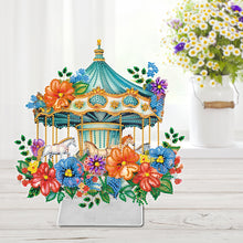 Load image into Gallery viewer, Acrylic Special Shape Carousel Diamond Painting Desktop Ornament for Table Decor