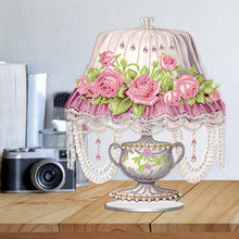 Load image into Gallery viewer, Acrylic Special Shape Flower Lamp Desktop Diamond Art Kits for Home Office Decor