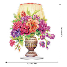 Load image into Gallery viewer, Acrylic Special Shape Flower Lamp Desktop Diamond Art Kits for Home Office Decor
