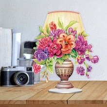 Load image into Gallery viewer, Acrylic Special Shape Flower Lamp Desktop Diamond Art Kits for Home Office Decor