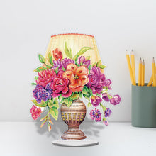 Load image into Gallery viewer, Acrylic Special Shape Flower Lamp Desktop Diamond Art Kits for Home Office Decor
