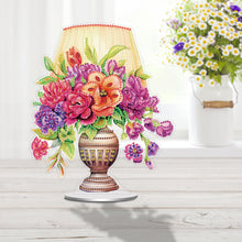 Load image into Gallery viewer, Acrylic Special Shape Flower Lamp Desktop Diamond Art Kits for Home Office Decor