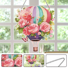 Load image into Gallery viewer, Acrylic Special Shape Flower Balloon Diamond Art Pendant for Garden Window Decor
