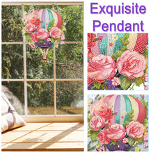 Load image into Gallery viewer, Acrylic Special Shape Flower Balloon Diamond Art Pendant for Garden Window Decor
