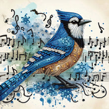 Load image into Gallery viewer, Diamond Painting - Partial Special Shaped - blue tit (30*30CM)