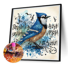 Load image into Gallery viewer, Diamond Painting - Partial Special Shaped - blue tit (30*30CM)