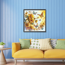 Load image into Gallery viewer, Diamond Painting - Partial Special Shaped - butterfly bee sunflower (30*30CM)