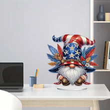 Load image into Gallery viewer, PVC Round Special Shaped Independence Day Desktop Diamond Art Kits Bedroom Decor