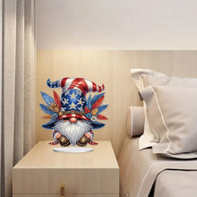 Load image into Gallery viewer, PVC Round Special Shaped Independence Day Desktop Diamond Art Kits Bedroom Decor