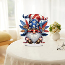 Load image into Gallery viewer, PVC Round Special Shaped Independence Day Desktop Diamond Art Kits Bedroom Decor