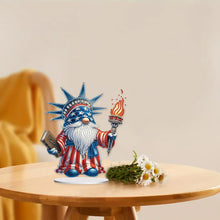 Load image into Gallery viewer, PVC Round Special Shaped Independence Day Desktop Diamond Art Kits Bedroom Decor