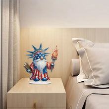 Load image into Gallery viewer, PVC Round Special Shaped Independence Day Desktop Diamond Art Kits Bedroom Decor