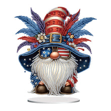 Load image into Gallery viewer, PVC Round Special Shaped Independence Day Desktop Diamond Art Kits Bedroom Decor