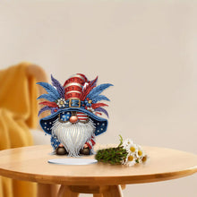 Load image into Gallery viewer, PVC Round Special Shaped Independence Day Desktop Diamond Art Kits Bedroom Decor