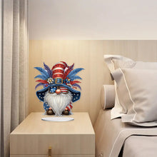 Load image into Gallery viewer, PVC Round Special Shaped Independence Day Desktop Diamond Art Kits Bedroom Decor