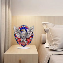 Load image into Gallery viewer, PVC Round Special Shaped Independence Day Desktop Diamond Art Kits Bedroom Decor