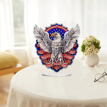 Load image into Gallery viewer, PVC Round Special Shaped Independence Day Desktop Diamond Art Kits Bedroom Decor