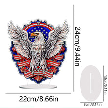 Load image into Gallery viewer, PVC Round Special Shaped Independence Day Desktop Diamond Art Kits Bedroom Decor