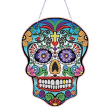 Load image into Gallery viewer, Acrylic Skull 5D DIY Rhinestone Diamond Painting Dots Pendant for Wall Decor