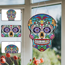 Load image into Gallery viewer, Acrylic Skull 5D DIY Rhinestone Diamond Painting Dots Pendant for Wall Decor