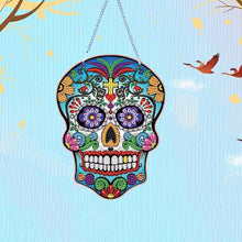 Load image into Gallery viewer, Acrylic Skull 5D DIY Rhinestone Diamond Painting Dots Pendant for Wall Decor