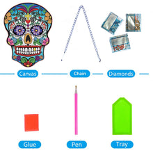 Load image into Gallery viewer, Acrylic Skull 5D DIY Rhinestone Diamond Painting Dots Pendant for Wall Decor