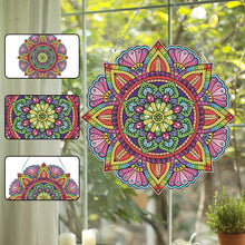 Load image into Gallery viewer, Acrylic Mandala 5D DIY Rhinestone Diamond Painting Dots Pendant for Wall Decor
