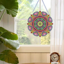 Load image into Gallery viewer, Acrylic Mandala 5D DIY Rhinestone Diamond Painting Dots Pendant for Wall Decor