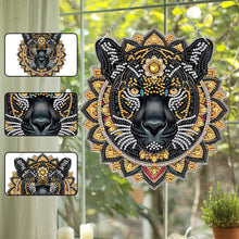 Load image into Gallery viewer, Acrylic Black Panther 5D DIY Diamond Painting Dots Pendant for Wall Decoration