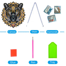 Load image into Gallery viewer, Acrylic Black Panther 5D DIY Diamond Painting Dots Pendant for Wall Decoration
