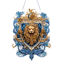 Load image into Gallery viewer, Acrylic Lion Head 5D DIY Diamond Painting Dots Pendant for Garden Window Decor