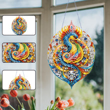 Load image into Gallery viewer, Acrylic Phoenix 5D DIY Diamond Painting Dots Pendant for Garden Window Decor