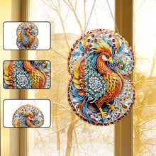 Load image into Gallery viewer, Acrylic Phoenix 5D DIY Diamond Painting Dots Pendant for Garden Window Decor