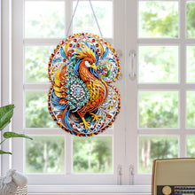 Load image into Gallery viewer, Acrylic Phoenix 5D DIY Diamond Painting Dots Pendant for Garden Window Decor