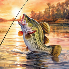 Load image into Gallery viewer, Diamond Painting - Full Round - fish jumping out of water (30*30CM)