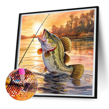 Load image into Gallery viewer, Diamond Painting - Full Round - fish jumping out of water (30*30CM)