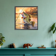 Load image into Gallery viewer, Diamond Painting - Full Round - fish jumping out of water (30*30CM)