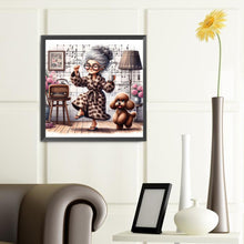 Load image into Gallery viewer, Diamond Painting - Full Round - dancing little old lady (40*40CM)