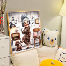 Load image into Gallery viewer, Diamond Painting - Full Round - dancing little old lady (40*40CM)