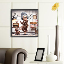 Load image into Gallery viewer, Diamond Painting - Full Round - dancing little old lady (40*40CM)
