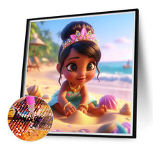 Load image into Gallery viewer, Diamond Painting - Full Round - Princess Diana on the beach (40*40CM)
