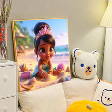 Load image into Gallery viewer, Diamond Painting - Full Round - Princess Diana on the beach (40*40CM)