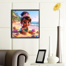 Load image into Gallery viewer, Diamond Painting - Full Round - Princess Diana on the beach (40*40CM)