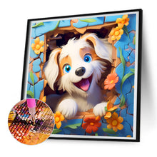 Load image into Gallery viewer, Diamond Painting - Full Round - picture frame animal puppy (30*30CM)