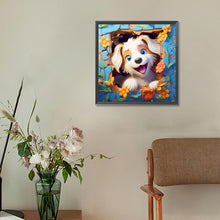 Load image into Gallery viewer, Diamond Painting - Full Round - picture frame animal puppy (30*30CM)