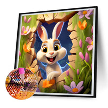 Load image into Gallery viewer, Diamond Painting - Full Round - picture frame animal bunny (30*30CM)