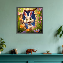 Load image into Gallery viewer, Diamond Painting - Full Round - picture frame animal bunny (30*30CM)