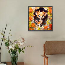 Load image into Gallery viewer, Diamond Painting - Full Round - picture frame animal deer (30*30CM)