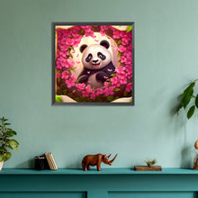 Load image into Gallery viewer, Diamond Painting - Full Round - picture frame animal panda (30*30CM)